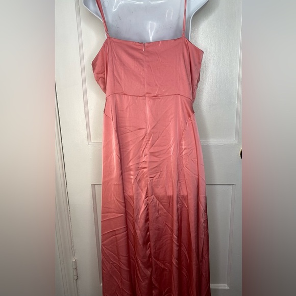 One One Six Nordstrom Pink Spaghetti Adjustable Strap Maxi Dress - Picture 7 of 8
